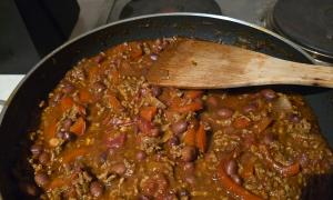 Red kidney beans in.